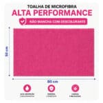 Pequenos Defeitos | Toalha Microfibra Pink Profissional 50×80 Antifrizz Não Mancha Coloração e Descolorante – Salão de Beleza