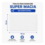 Pequenos Defeitos | Toalha de Microfibra Branca para Manicure 30x46 cm | Super Macia, Alta Absorção e Secagem Rápida
